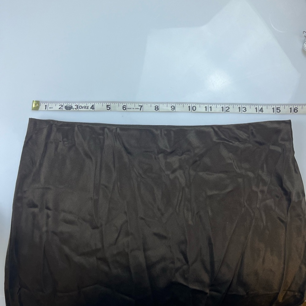Rails Olive Satin Midi Skirt - Picture 6 of 7